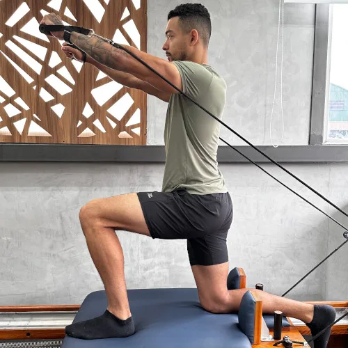 Sessão de Pilates da Tennis Square.